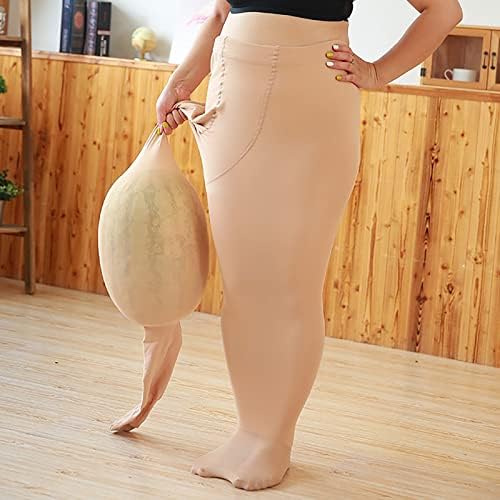 Xcwer женски руно наредени зимски хеланки плус големина Супер истегнување високо половината термичка топла јога панталони