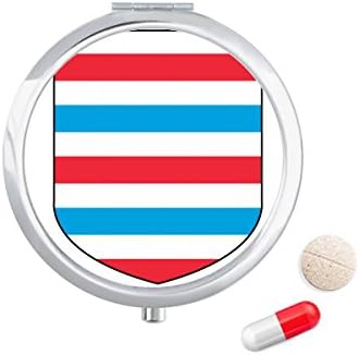 Луксембург Европа Национален Амблем Пилула Случај Џеб Медицина Кутија За Складирање Контејнер Диспензерот