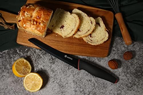 Нож за леб сунмеи-Нож Назабен Нож Од Нерѓосувачки Челик Од 8 Инчи, Назабен Нож За Леб За Домашен Леб, Со Рачка Што Не се лизга