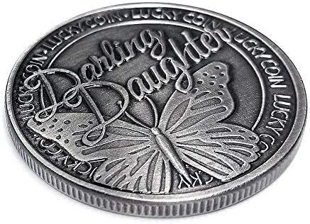 Почитувани Ќерка Среќа Монета Комеморативни Монети Сувенир Подароци