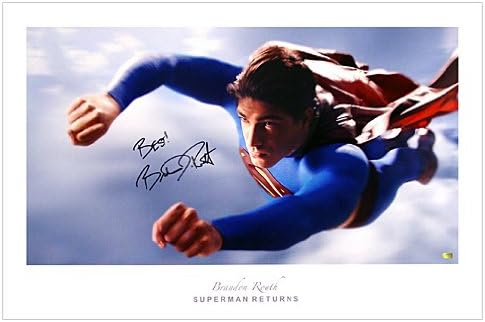 Брендон Рут автограмираше 20x30 Супермен ја враќа ликовната уметност на летот