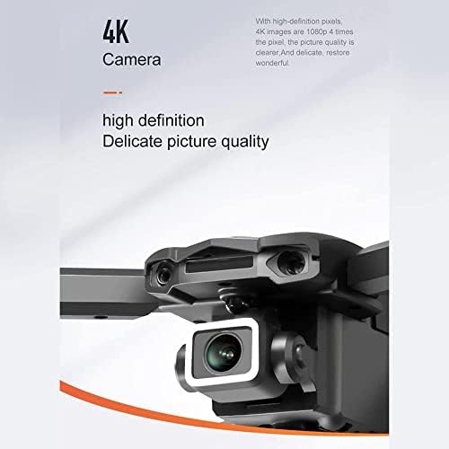 Afeboo Возрасен дрон со 4K двојна камера за почетници, преклопен хоби RC Quadcopter, подарок за електрична играчка за момчиња девојчиња,
