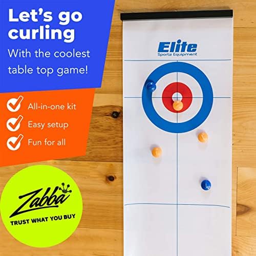 Elite Sportz опрема за виткање - игри со таблети за возрасни, деца и семејства - 4 ft x 1 ft mat за забава во затворен простор w/ бонус