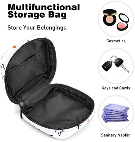 Торба за складирање за санитарни подлошки за салфетка, торбичка за менструална чаша, организатор на торби за периоди за женски влошки