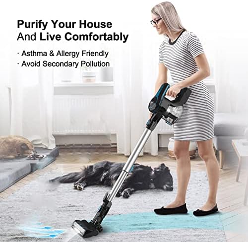 Вакуум за правосмукал Wocoyoxx безжичен вакуум чистач лесен преносен рачен вакуум за домашен тепих тепих тврд кат мебел