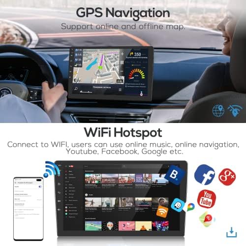 Андроид Автомобил Стерео за Тојота Сиена 2017 2018 Со Apple Carplay, Rimoody 9 Инчен Екран На Допир Автомобил Радио СО GPS