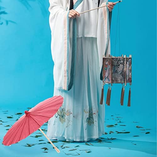Abaodam 2 пакува чадори за хартија од чадорија за украси, занаети за DIY, црвено