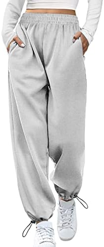Панталони од појас Миашуи за жени мода широка нога за жени модни лаги џемпери со високи женски панталони