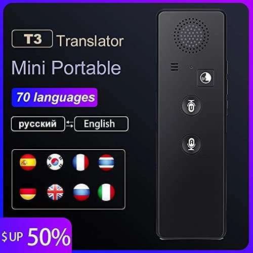 LXXSH Пренослив Мини Безжичен Паметен Преведувач 70 Јазици Двонасочна Апликација За Инстант Гласовен Преведувач Во Реално Време