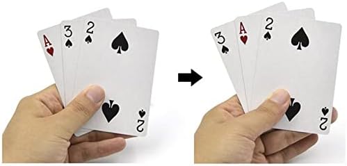 Doowops 3 картички Monte Magic Card Three Card Poker Monte Card Trick Easy Classic Magic Tricks за блиска магија илузија
