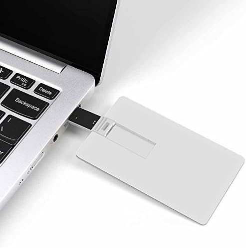Црно-Бел Слон Ѕвездена Кредитна Банкарска Картичка USB Флеш Дискови Пренослив Мемориски Стик Клуч За Складирање Диск 64G