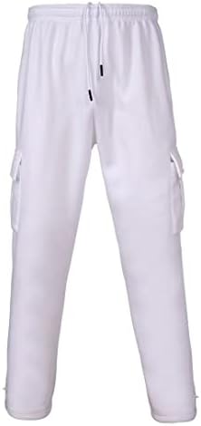 Megub Mens Athertic Sweatpants обични панталони со џогирање со џебови, долги панталони со лента за половината