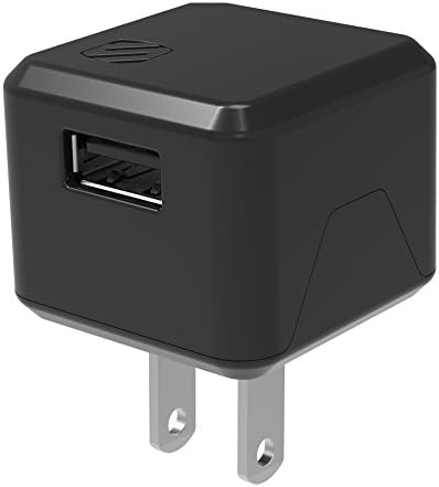 Scosche USBH121 Supercube Flip 12W единечен полнач за приклучок за wallидови на USB порт за USB уреди, брз полнач за телефон, преклопни измет,