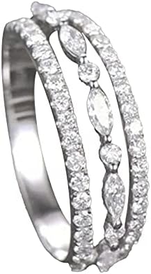 Прстени за ангажман на Јист за жени невестински венчален прстен во форма на GIF модна забава дами циркон во форма на круша 610 прстени