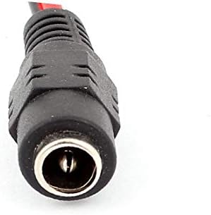 X-Ree 4PCS 2.1x5,5 mm Femaleенски штекер DC Power Cable 27cm за CCTV Security Camera (Cavo di alimentazione CC DA 4 cm на PRESV CCTV