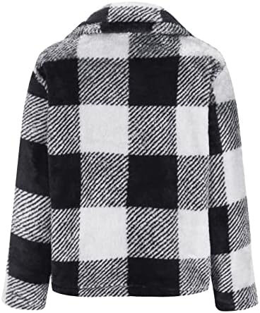Women'sенска плус големина руно јакна Шерпа Фаузи Фаукс стрижејќи се обичен целосен патент пулвер врвови зимско топло палто за надворешна облека