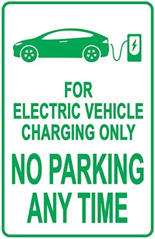 Електрично Возило Полнење САМО Без Знак За Паркирање-Потсетник за Полнење САМО НА ЕВ, Живописен Дизајн Плус Ув Заштита Да Трае