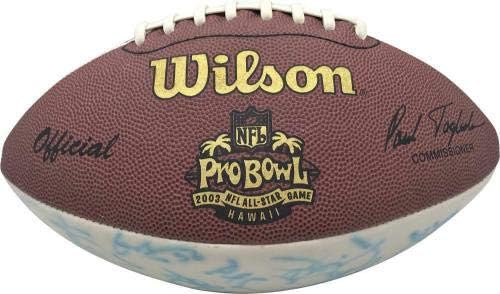 2003 NFC Pro Bowl потпиша автограмиран фудбал 33 Фавре Докинс Урлахер ЈСА - Автограмски фудбали