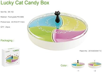 Дизајн на новини среќни мачки бонбони кутија Трајни пластични организатор на кујна во боја LS02086