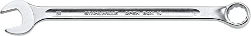 Сталвил 40102424 Комбиниран Клуч, Отворена Кутија, Долга, Големина 24мм, 10 Степени Прстен Крај Агол, Изработен од Хром Легиран Челик &засилувач;