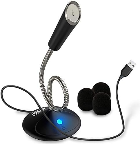 ЗЕКПРО USB Компјутер Подкаст Микрофон за Десктоп &засилувач; Лаптоп Со Исклучување На Звукот Копче-Стриминг/Игри Приклучок И Репродукција