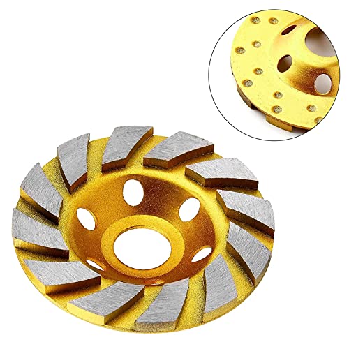 4-инчен бетонски камен керамички турбо дијамантски мелење чаша, тркало, 12 сегни тркала за мелница за мелница за агол за мелница за агол-1