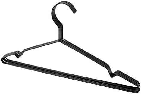Кабилок метални закачалки Метална палто закачалка 5 парчиња облеки за облека Стандардни манган челик што не се лизга, заштеда