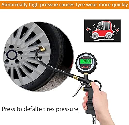 XJJZS дигитални автомобилски гуми во гума на воздухот притисок на вметнување на вметнување LCD LCD LCD дисплеј LED задно осветлување на возилото Тестер на инфлација на инф?