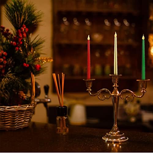 Kissyou Christmas Advett Candle Lights Постави запаметени скратувачки свеќи 12 парчиња предводени од оперирани затегнати свеќи за