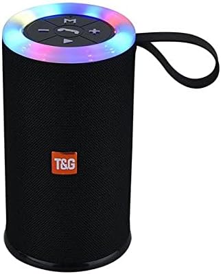 Подарок Circle Bluetooth водоотпорен преносен мини безжичен звучник TG512 Стерео звук/микрофон/TF картичка/USB/Aux црна компатибилна
