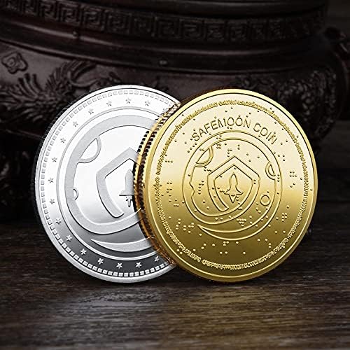 Комеморативна Монета Позлатена Сребрена Дигитална Виртуелна Монета Среќна Монета Криптовалута 2021 Монета Со Ограничено Издание