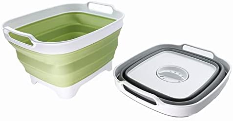 SAMMART 7.5L склопувачки вреќички со приклучок - слив за миење на преклопување - када за миење на преносни садови