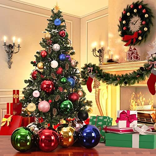 Бенџија Екстра со големи димензии на отворено Божиќни украси, преголеми огромни големи големи расипувања Божиќ Божиќни пластични топки