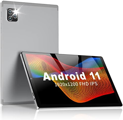 kinstone Android 11 Таблета 10.3 инчи, Игри Таблета Octa-Core, 6GB RAM МЕМОРИЈА+ 128GB ROM,1920X1200 FHD INCELL, 5MP+13MP, Двојна SIM 4G LTE, 2.4 GHz/5GHz WiFi, 8000mAh, GPS, Со Таблет Тастатура Кожа Случај