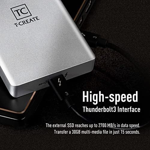 ТИМГРУПА Т-Креирај Класичен Гром 3 Надворешен SSD 4TB Гром 3 R/W до 2700MB/s, USB3. 2 R/W до 900MB/s-TM8FPT004T0C102