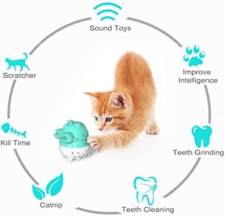 WZHSDKL Интерактивни мачки играчки електрични миленичиња заби за чистење на заби Автоматски мачки четка за заби мачки мачки играчки играчки