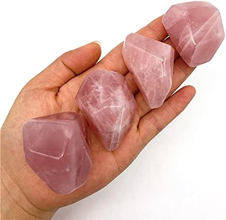Seewudee AG216 1PC Природно розово кристално розово кварц кристална дланка испрскана неправилна лекување на камен, природни камења