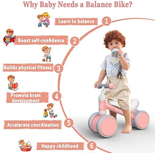 Бебе Рамнотежа Велосипед Играчки за 1 Годишниот Подароци Момчиња Девојки 10-24 Месеци Деца Играчка Дете Најдобар Прв Роденден