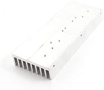 X-Ree Aluminum Profil_e правоаголник сребрен тон топлина на топлина дисипација ладилник 135мм x 50mm x 17mm (перфил алуминио перфил правоаголен