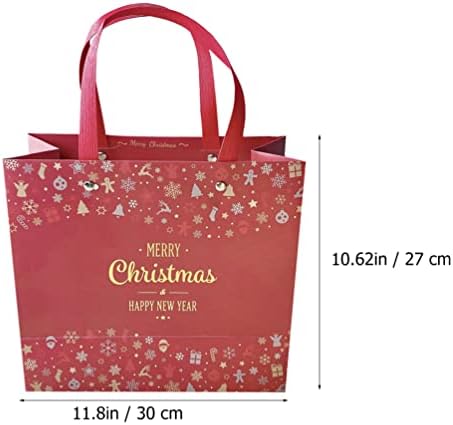 ТОРБИ За Чување НА Фестивалот BESPORTBLE Големи Божиќни Новогодишни Торби За Подароци: 2 парчиња Празнични Хартиени Кеси За Бонбони