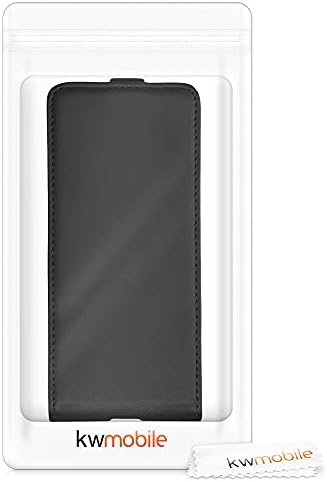 Kwmobile Вертикална Флип Случај Компатибилен Со Sony Xperia 1 III-Случај Стп Кожа Заштитни Флип Капак Со Магнет-Црна