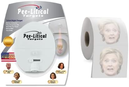 Тоалетна Светлина Проектор Џо Бајден / Барак Обама / Ненси Пелоси | Камала Харис И Тоалетна Хартија Ролна Криво Хилари