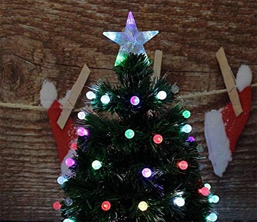 Шуишу Зелена Вештачка Елка, ЛЕД Оптички Светла Со Повеќе Бои Божиќна Декорација Внатрешен Надворешен Подарок 1123