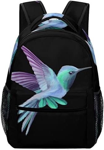 Hummingbird Bandpack Bookbag Cute Cute Snue Printed Graphic за патувања за студии на книги