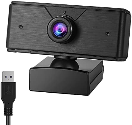 HD 1080p Веб Камера Со Микрофон, USB 2.0 Десктоп Лаптоп Компјутер Веб Камера Со Автоматска Корекција На Светлината, Приклучок
