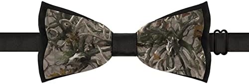 Weedkeycat Boneyard Legends Camo Смешна вратоврска пред-врзани формални лакови за прилагодување на лакот, печатено за мажи