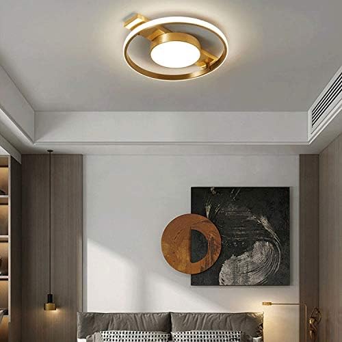 MXIAOXIA креативна личност тркалезна светлина на таванот, LED осветлување за спална соба и дневна соба