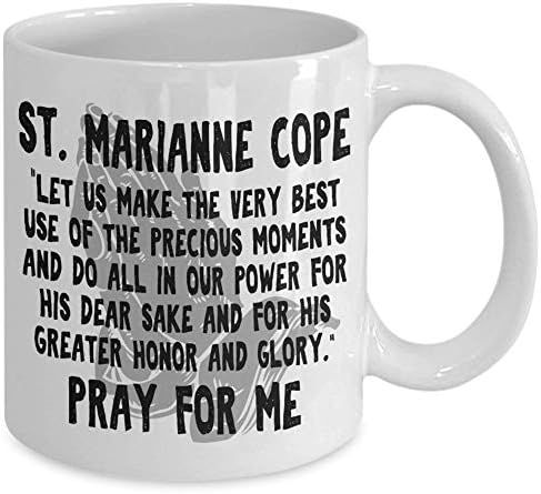 Св. Маријана Подарок подарок кафе кригла инспиративен светец на денот празник религиозен католички христијански lубител на чај