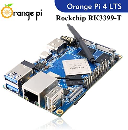 Портокалова PI 4 LTS 3 GB Rockchip RK3399 Шест Core 64 битни единечни табли со компјутер со 16 GB EMMC Flash, Run Android, Ubuntu,