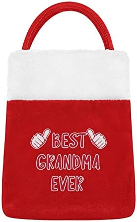 Најдобра Баба Некогаш Чанти Луксузна Торбичка Божиќна Вреќа за Празнични Украси